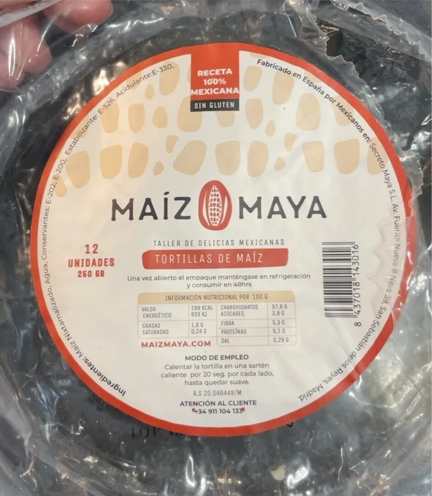 Tortilla de maiz