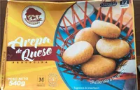 Arepa de queso precocida