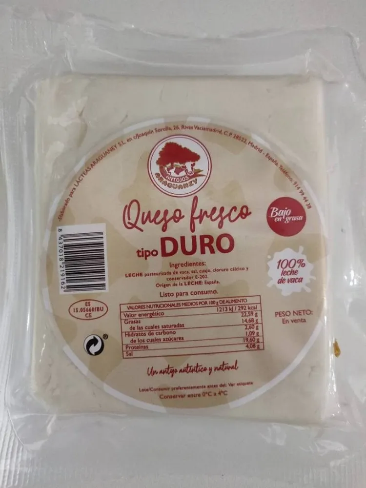 Queso fresco tipo DURO