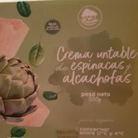 Crema untable de espinacas y alcachofas