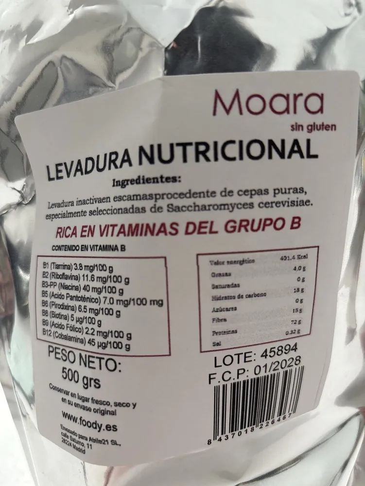 Levadura nutricional