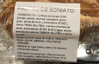 Pastel de boniato