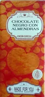 Chocolate negro con almendras