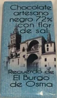 Chocolate artesano negro 72 % con flor de sal