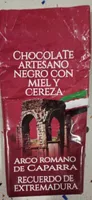 Chocolate artesano negro con miel y cereza