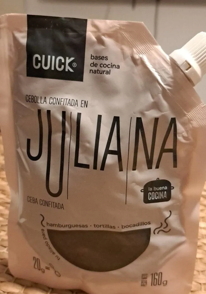 Cebolla confitada en juliana