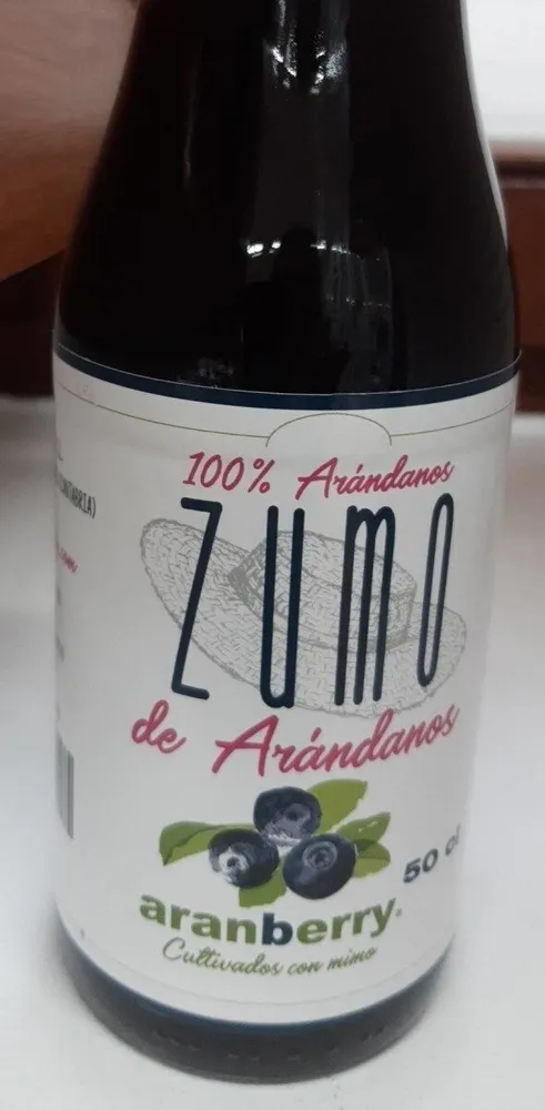 Zumo de arándanos