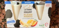 Iogurt plàtan-mango
