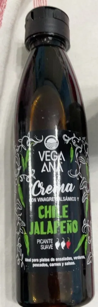 Crema de vinagre balsamico y chile jalapeño