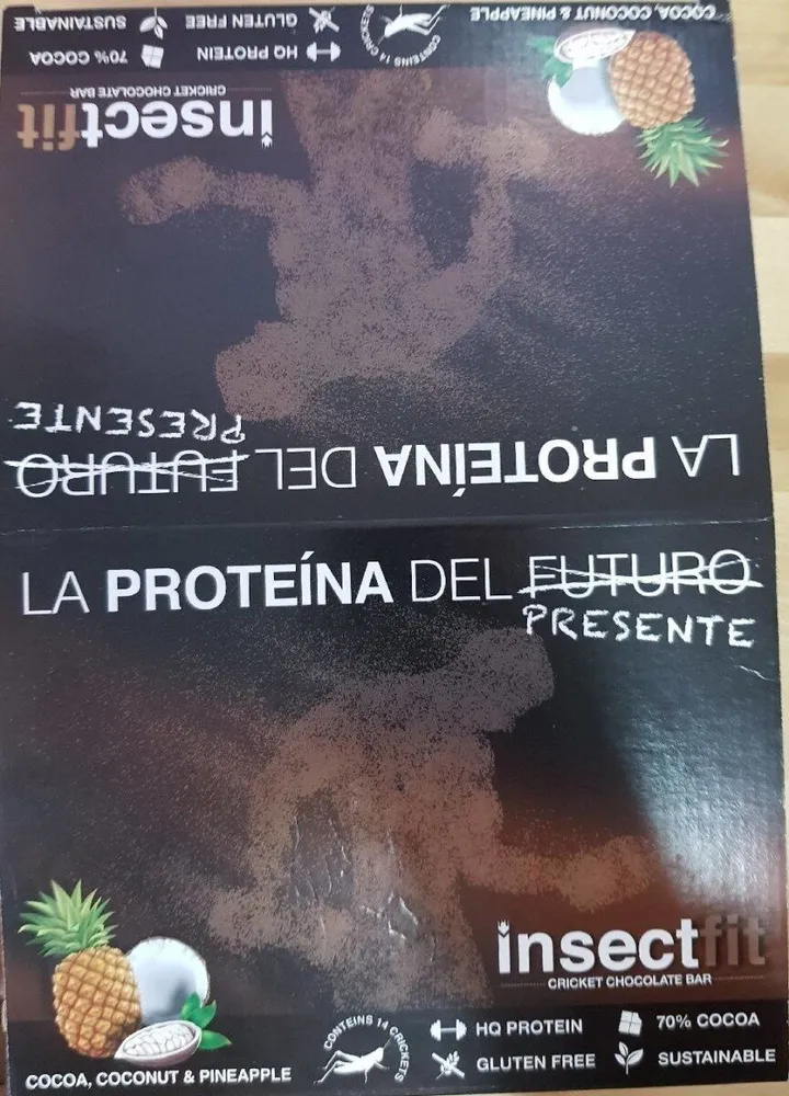Insectfit cricket chocolate bar