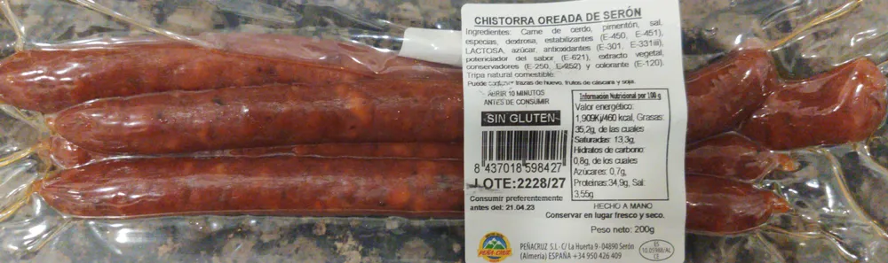 Chistorra Oreada de Serón