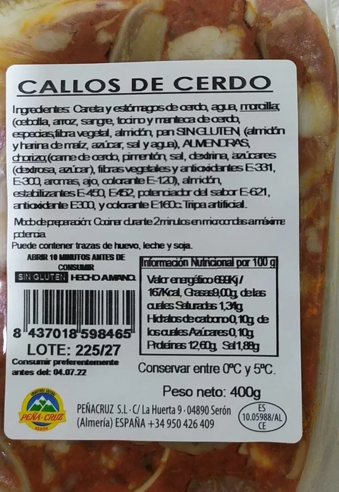 Callos de cerdo