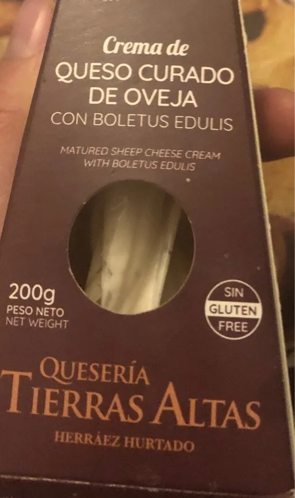 Crema de queso curado de oveja