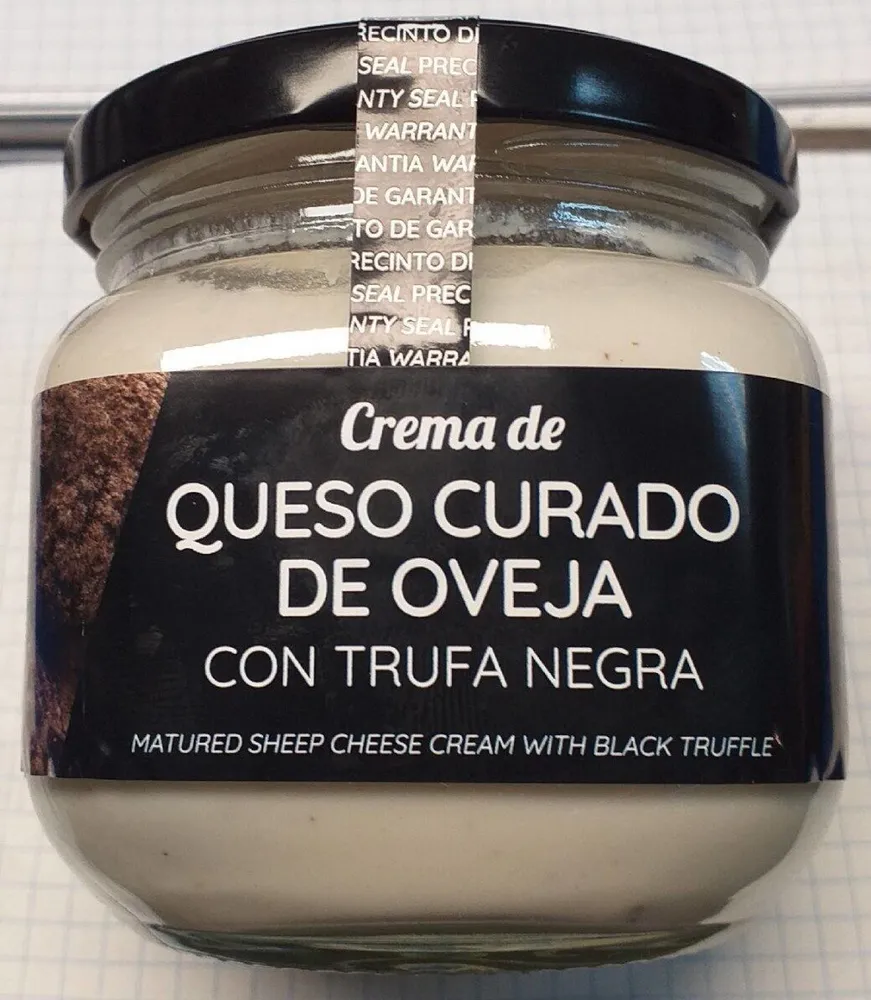 Crema de queso curado con trufa