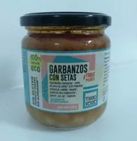 Garbanzos con setas toque picante