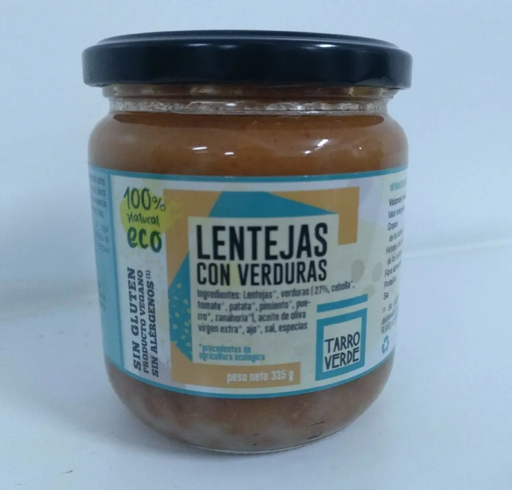 Lentejas con verduras estofadas