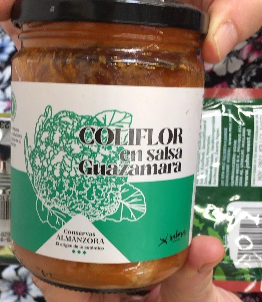 Coliflor en salsa guazamara