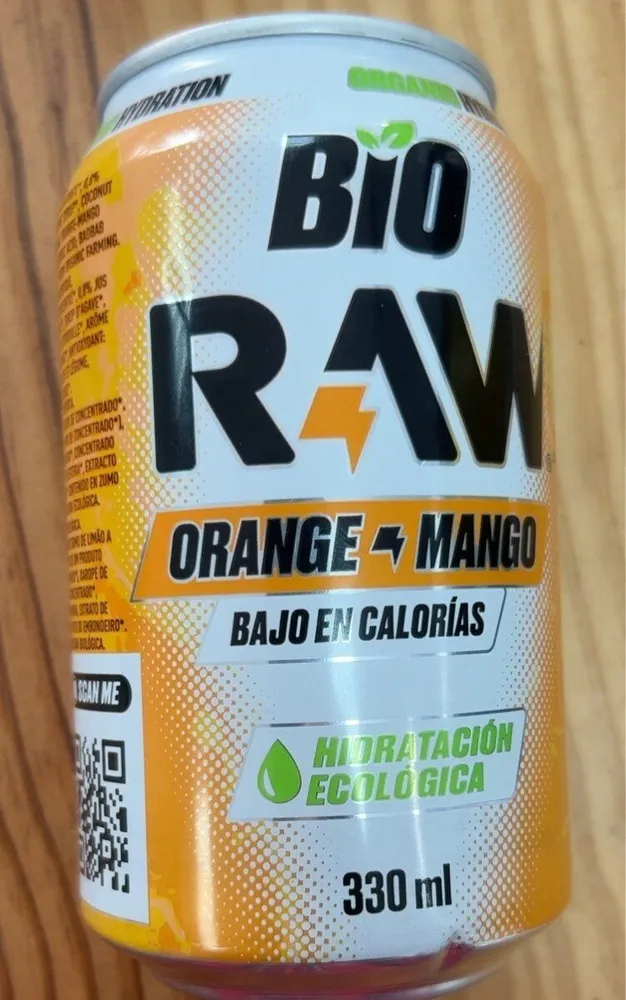 Raw isotonica BIO Naranja y mango