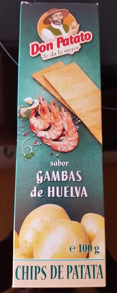 Chips de patata sabor gambas de Huelva
