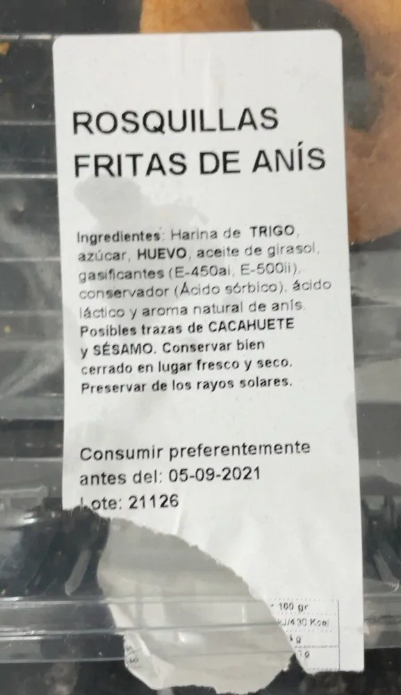 Rosquillas Fritas de Anis