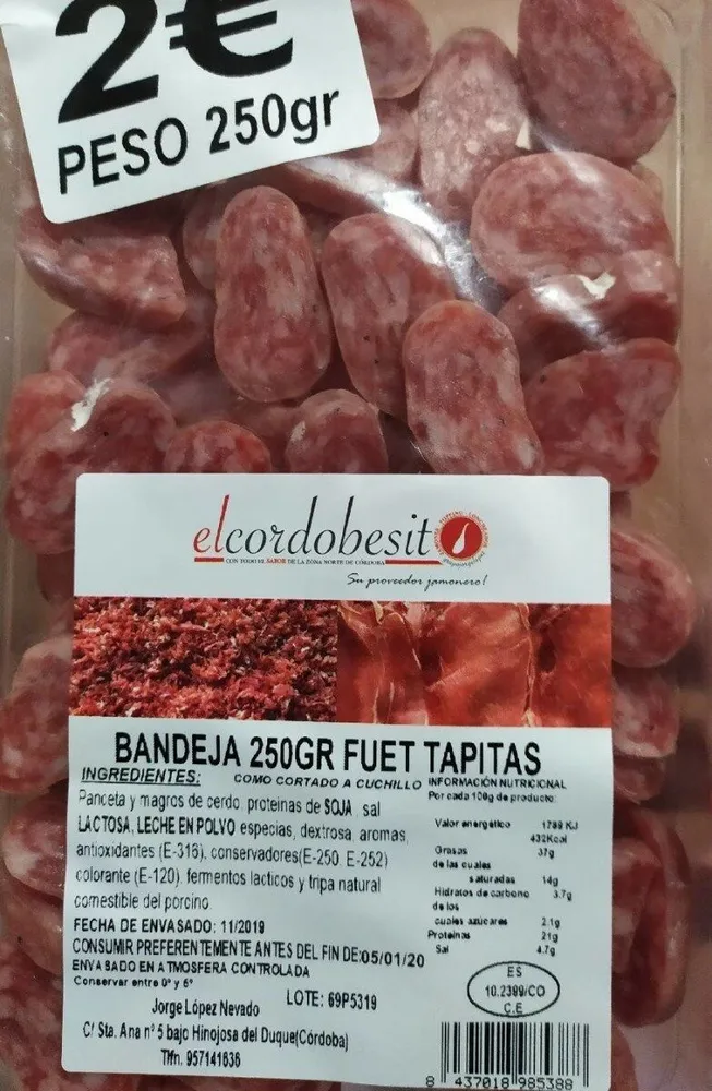 Fuet Tapitas "El Cordobesito"