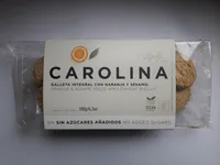 Galleta integral con sésamo y naranja