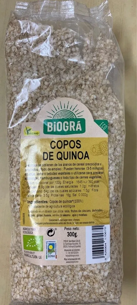 Copos de quinoa