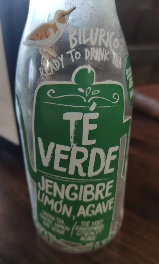Bilurico ready to drink te verde jengibre limón y agave