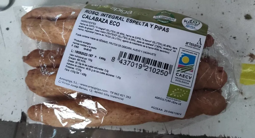 Rosq integral espelta y pipas calabaza eco