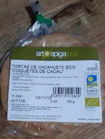 Tortas de cacahuete eco "Coquetes de cacau"