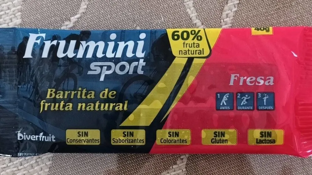 Barrita de fruta natural