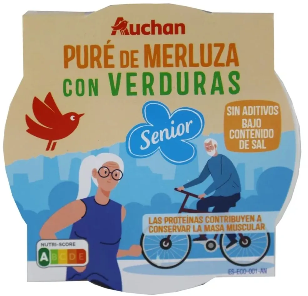 Puré de merluza con verduras