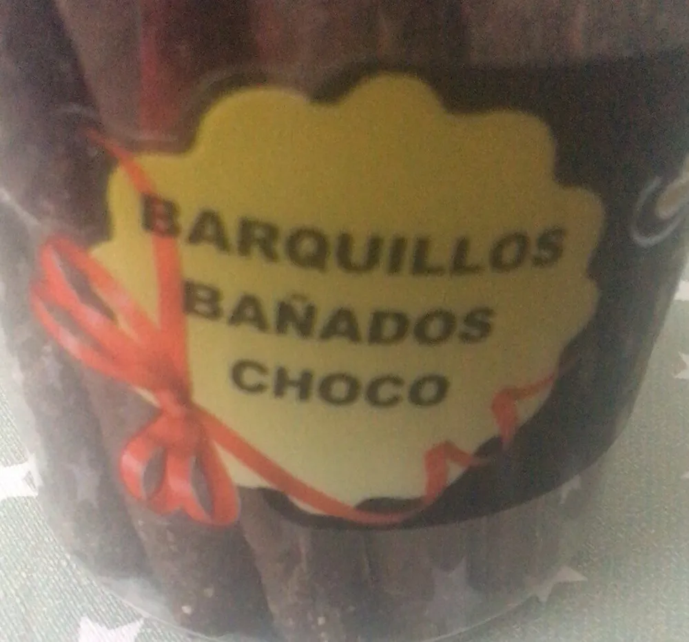 Barquillos bañados choco