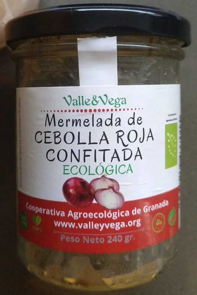 Mermelada de cebolla roja confitada ecológica de Granada