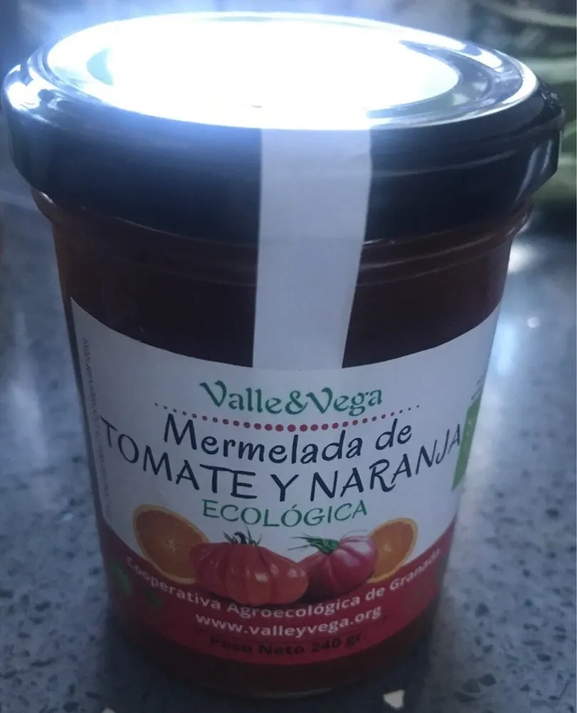 Mermelada de tomate y naranja