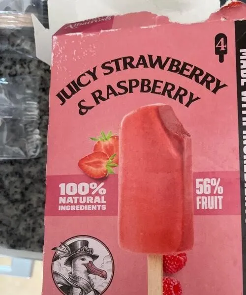 Helado de fresa