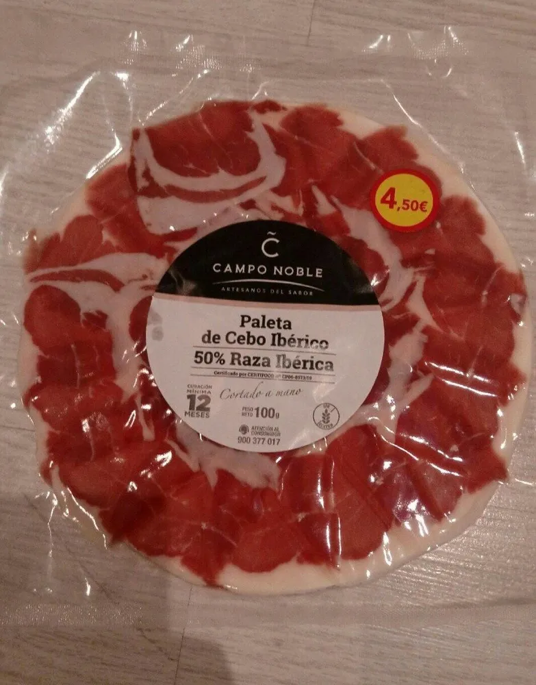 Paleta de Cebo Ibérico 50% Raza Ibérica