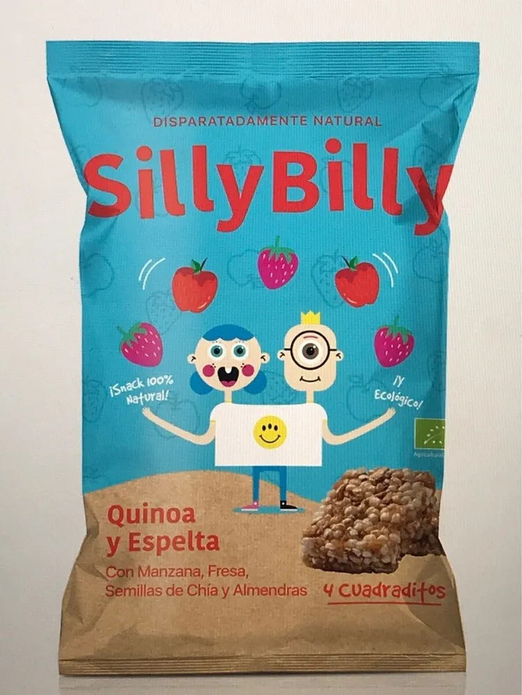 Cuadradito de Espelta, Quinoa, Manzana y semillas de Chia