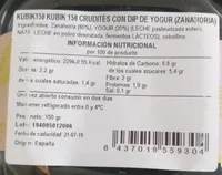 Kubik fresh cut - crudités y dip de yogurt