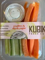 Kubik 150 crudités con dip de yogur