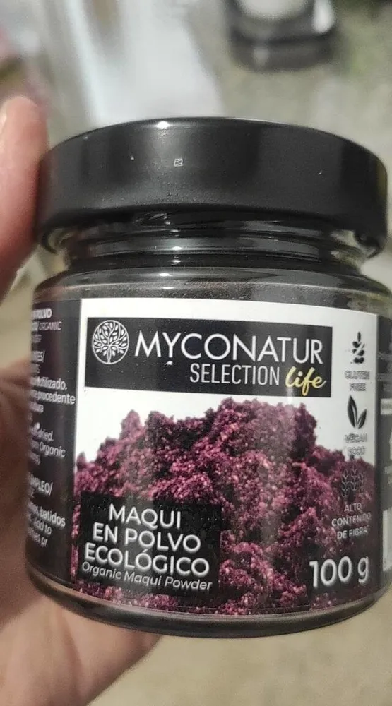 Maqui en un polvo ecológico