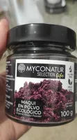 Maqui en un polvo ecológico