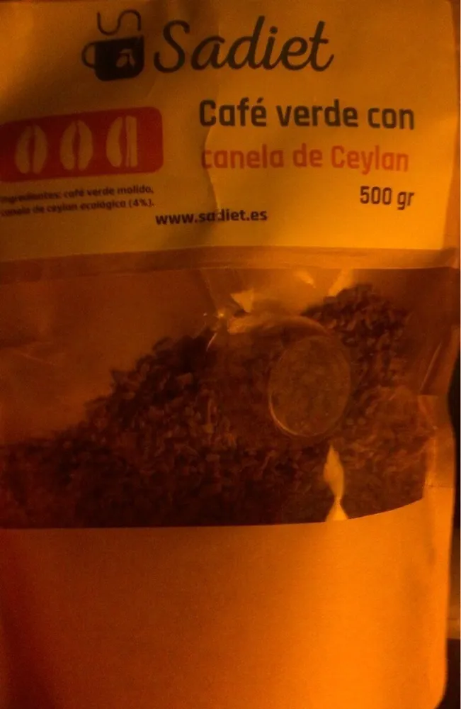 Cafe verde con canela de ceylan