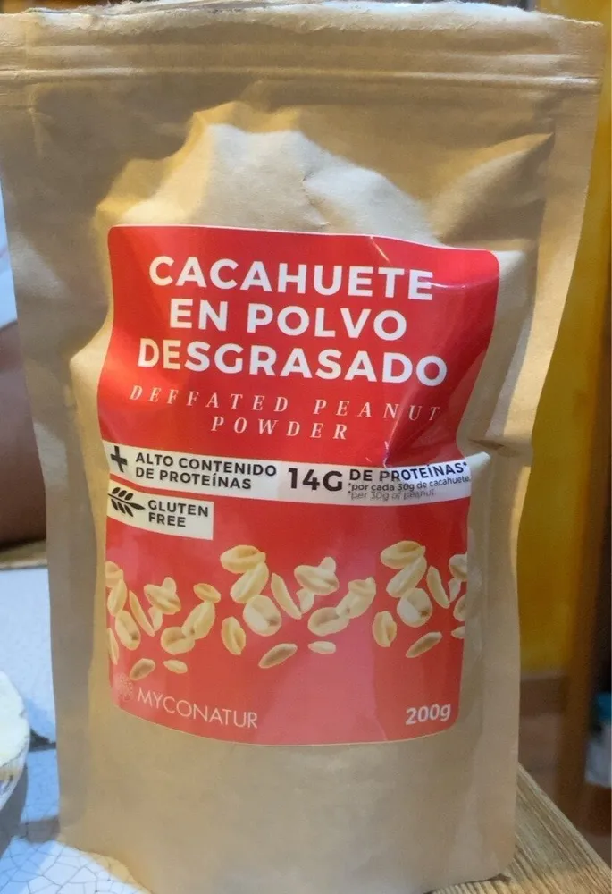 Cacahuete en polvo desgrasado