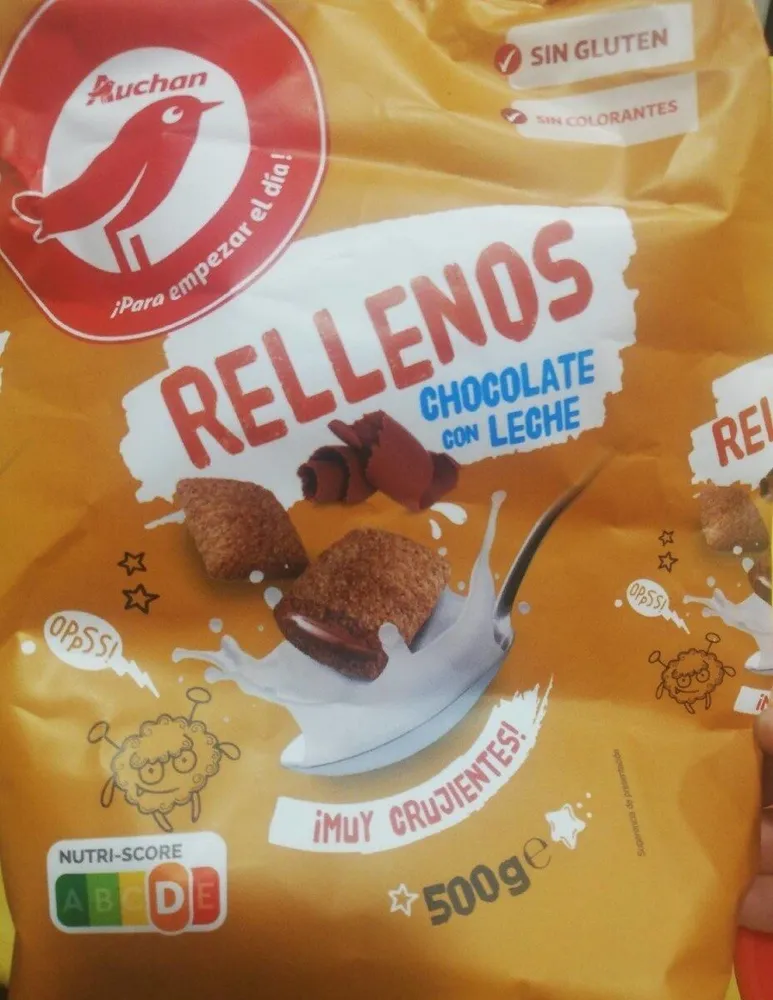 Rellenos de chocolate con leche