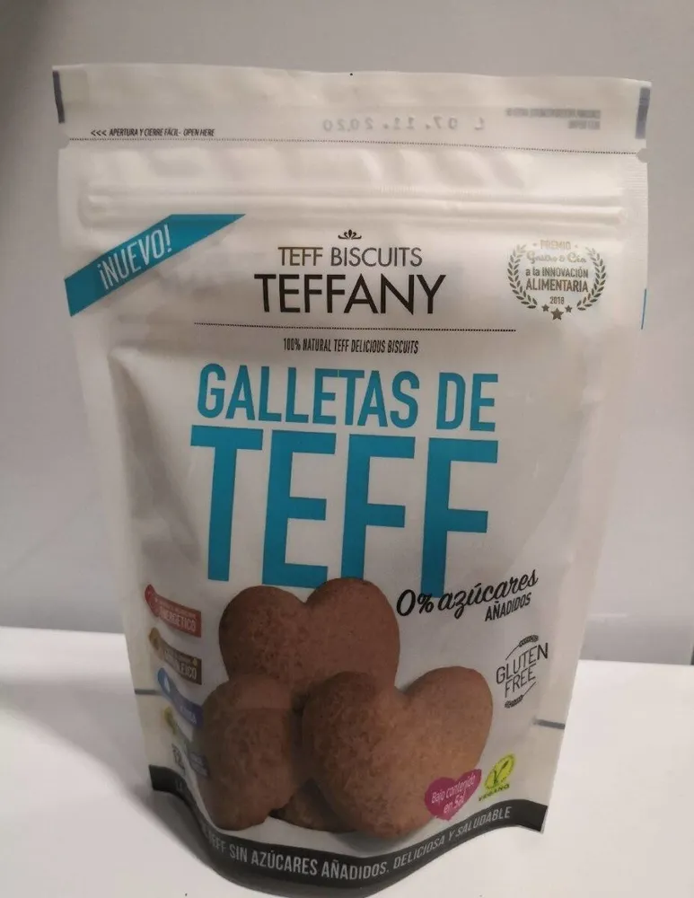 Galletas de teff 0% azúcares añadidos