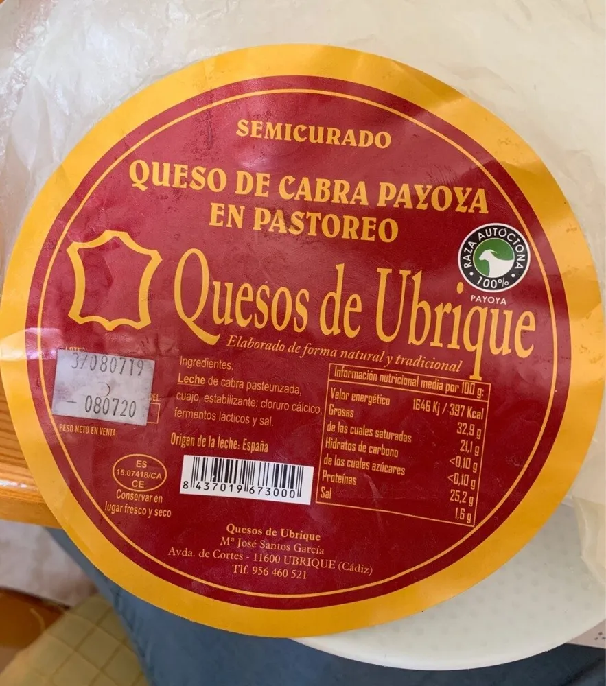 Queso cabra payoya