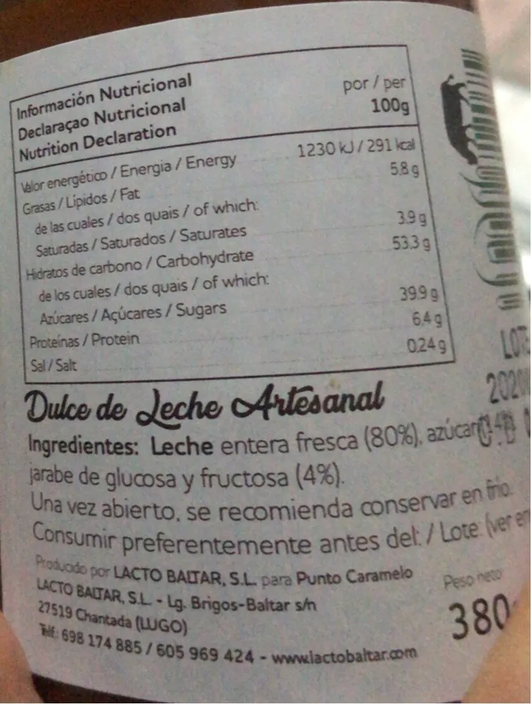 Dulce de leche