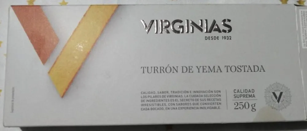 Turrón de yema tostada