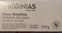 Turrón de Coco Bombón Bañado de Chocolate